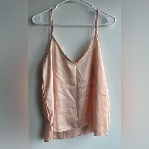 Forever 21 Satin Lace-Trim Cami top peach - Picture 7 of 13